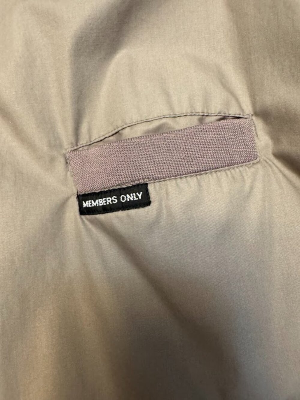 Members Only Men’s Taupe Lightweight Bomber Jacket Zip Front Size XL - Picture 4 of 11